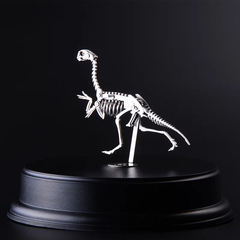 Креативная металлическая модель Oviraptor динозавры готового продукта без сборки развивающие игрушки коллекция домашнего интерьера настольные ремесла