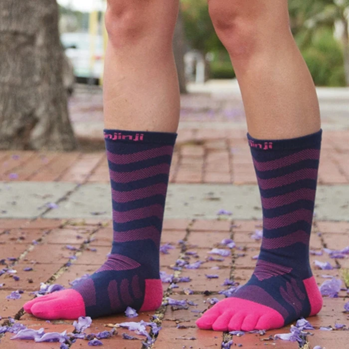 Injinji Toe socks ультра беговые Coolmax носки для бега с пятью пальцами женские - Цвет: Purple