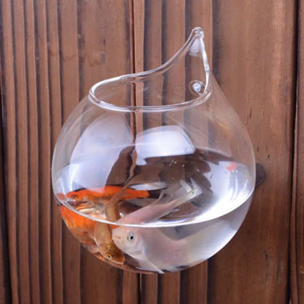 Креативный прозрачный боросиликатный стеклянный настенный аквариум прозрачная декоративная домашняя ваза Oranment