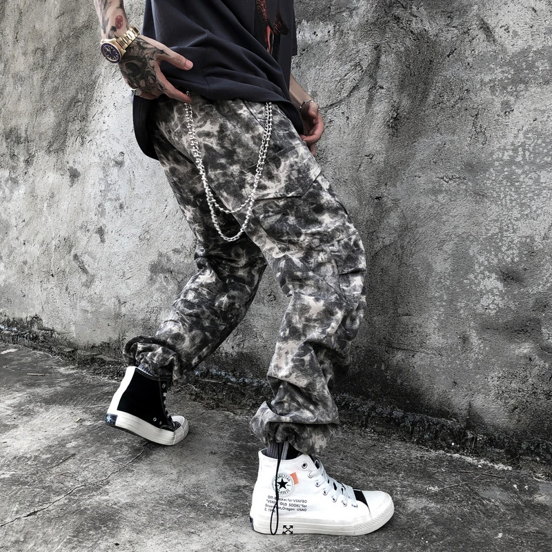 

2019 Hip Hop Harem Pants Men Casual Tie Dye Camouflage Tactics Cargo Pant High Street Jogger Fashion Pants