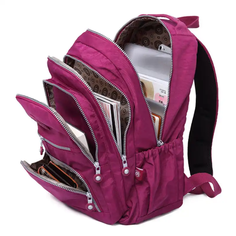 maroon school backpack