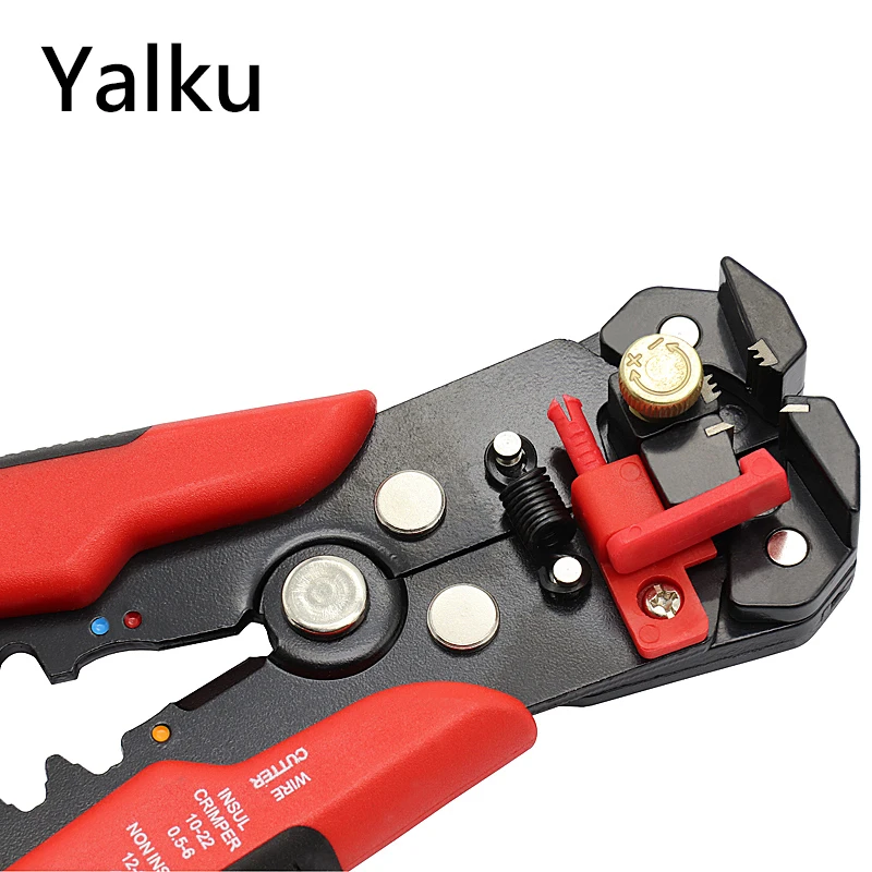 

Yalku Crimper Cable Cutter Automatic Wire Stripper Pliers Multi-function Peeling Pliers Crimp Cut Electrician Tools