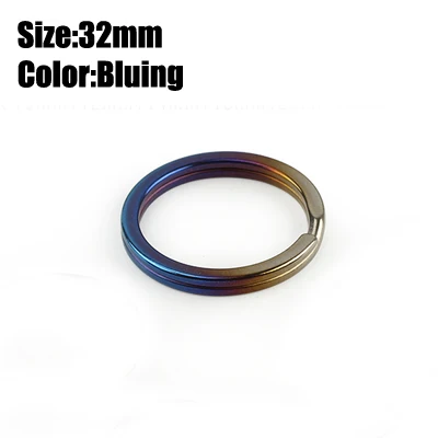 Vibrant Titanium Alloy Ultralight Key Ring - Durable, Rust-Free Outdoor Accessory