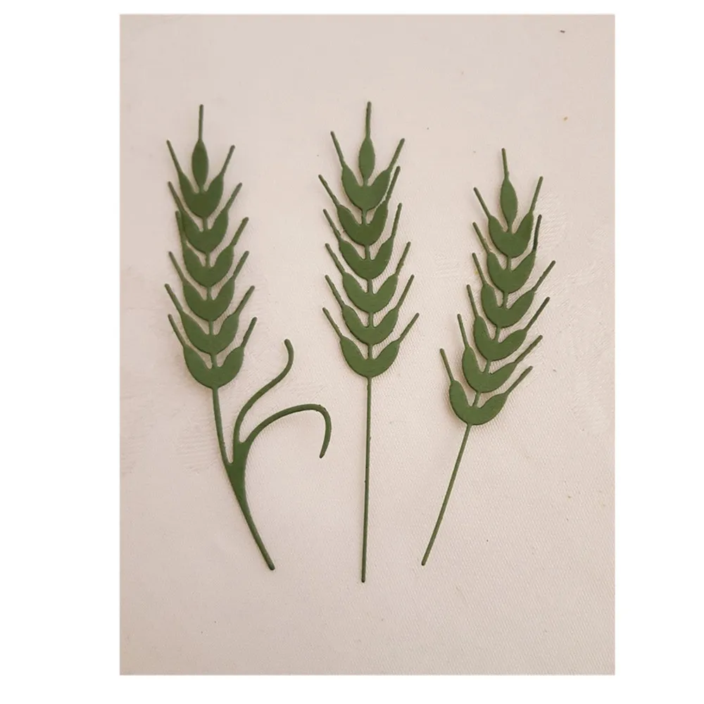 

3Pcs 74*120mm Wheats Metal Cutting Die Scrapbooking Embossing Stencil Card Die For DIY Invitation Album Book Decoration