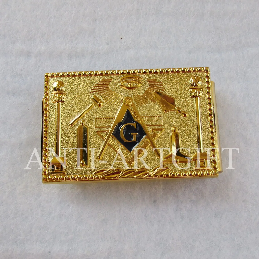 

Wholesale Masonic Money Clip 1 Piece Gold Plating