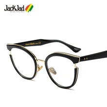 JackJad Модные женские очки кошачий глаз MIKRO стиль простые очки в винтажном стиле Близорукость Оптические очки оправа Oculos De Grau 97551