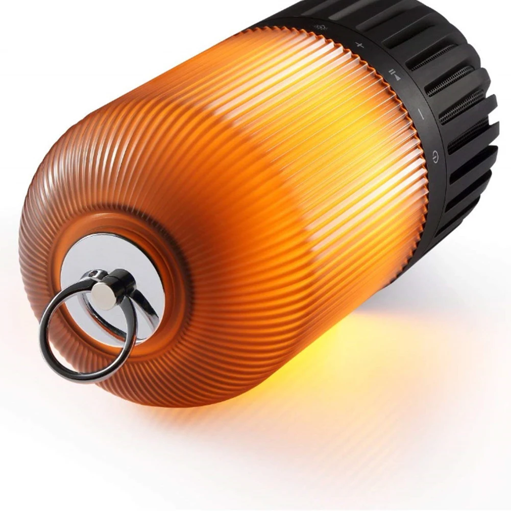 Lâmpada de Chama Luz da Noite ao ar Portátil Alto-falantes Bluetooth Festa Estéreo Cintilação Livre Acampamento Alto-falante Led Luz 10 bluetooth festa estéreo cintilação luz da noite