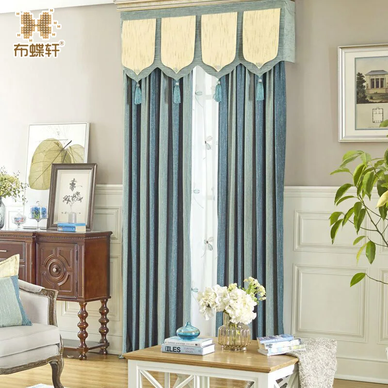 

High Grade Super Wide Striped Chenille Texture Soft and Fine Stylish Atmosphere Blackout Curtains for Bedroom Living Room