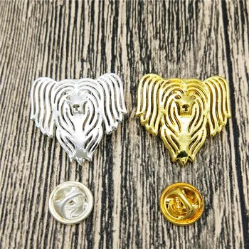 

LPHZQH Wholesale Chinese Crested Pet Dog Broches And Pins Collar Pin Jewelery Clothing Accessories Men's Gift
