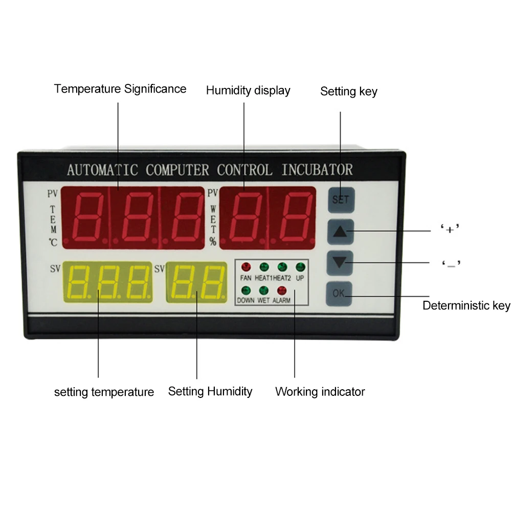 XM-18 110/220 В многофункциональный автоматический инкубатор для яиц регулятор температуры и влажности Термостат автоматический инкубатор