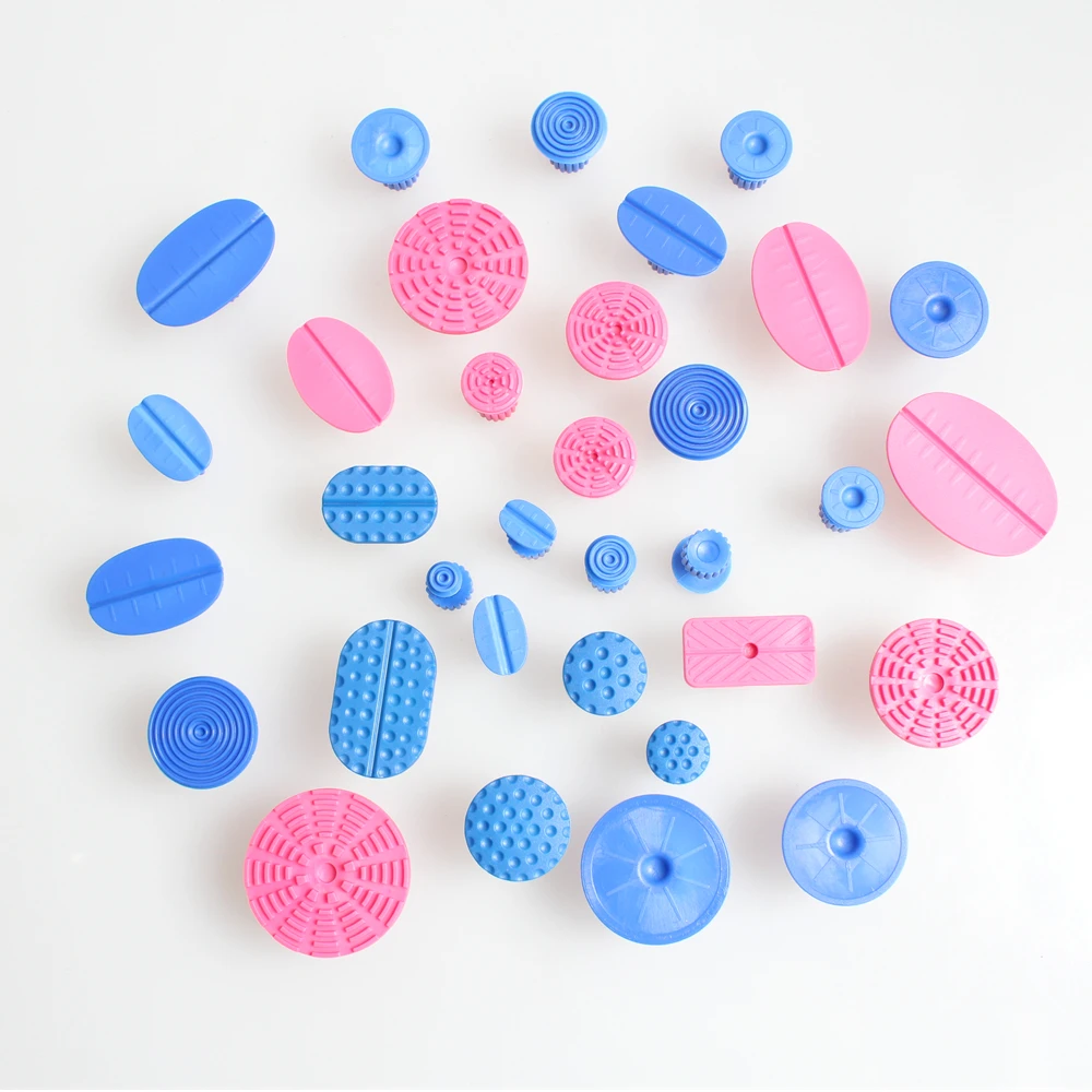 34pcs/Set Car Paintless Dent Repair Tools Car Dent Removal Tool Puller Tabs Lifter