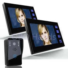 7 Color Video font b Door b font Phone Intercom System 2 Monitor Doorbell 1 font