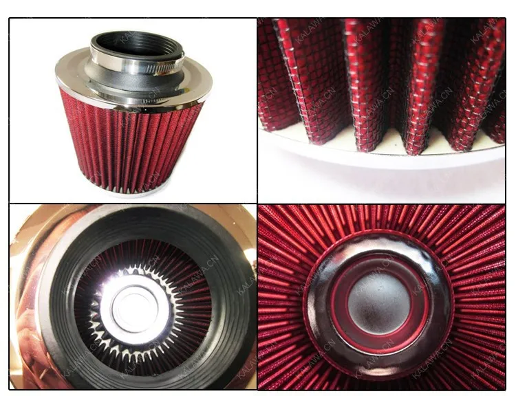 Cheapest!!! Universal Cold Air Intake AIR FILTER SPORT 3" inch 1603 RED