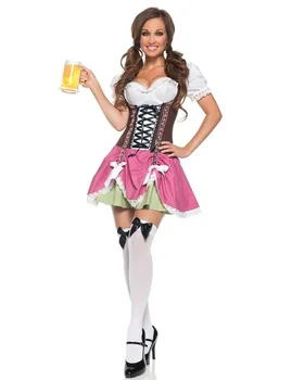 

Traditional German Bavarian Beer Girl Costume Sexy Oktoberfest Festival Carnival Party Fancy Dress For Women