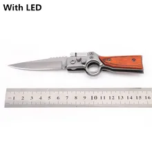 Большая промакция! 20 шт./лот, тактический складной нож, нож для выживания, охоты, кемпинга, карманный нож(средний), светодиодный, AK47, стальной, серебряный