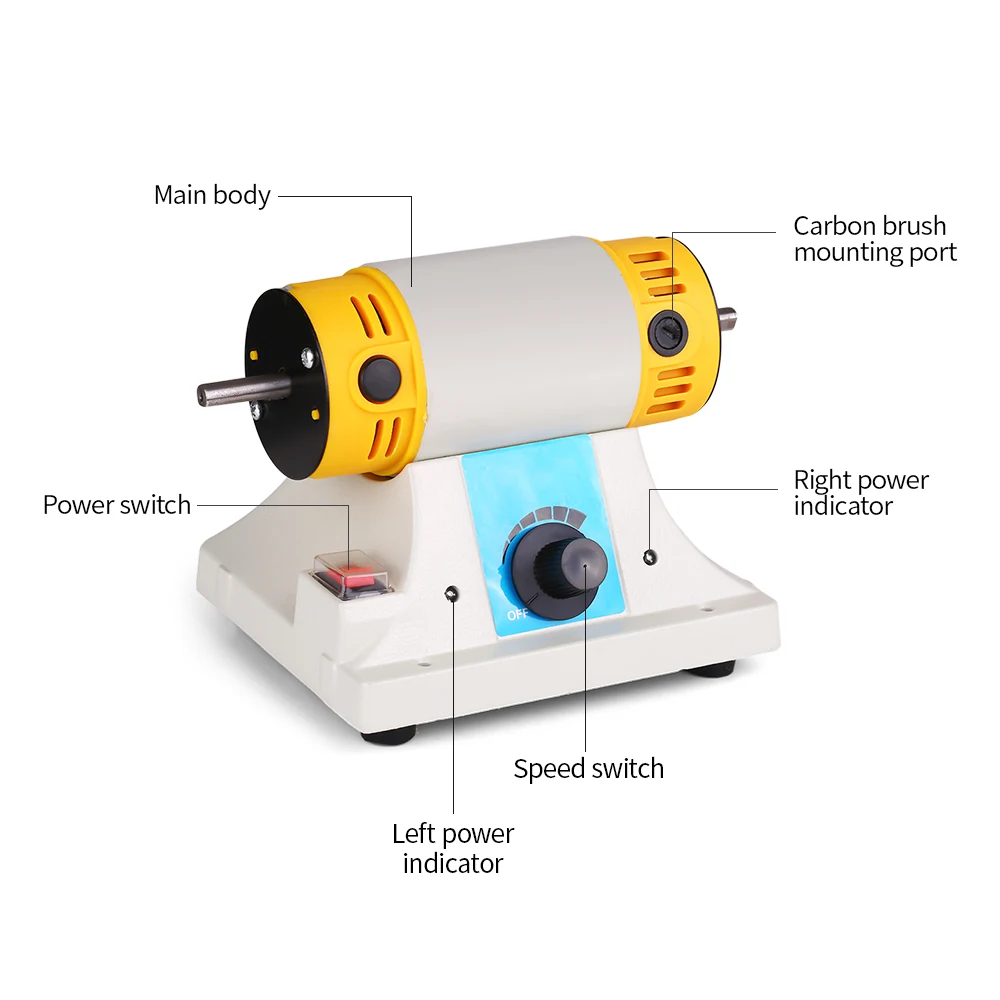 Мини ТМ стол токарный станок полировка двигателя Ювелирные изделия роторная полировальная машинка Полировка Шлифовка Чистка обработка мотора