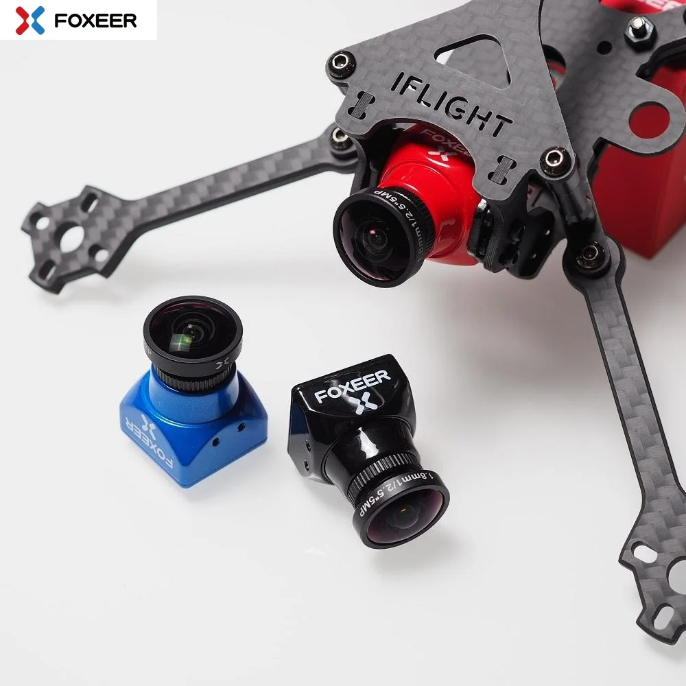 

Foxeer Arrow Mini Pro 2.5mm 650TVL 4:3 WDR FPV Camera Built-in OSD With Bracket NTSC/PAL Black/Red - Black PAL 2.5mm