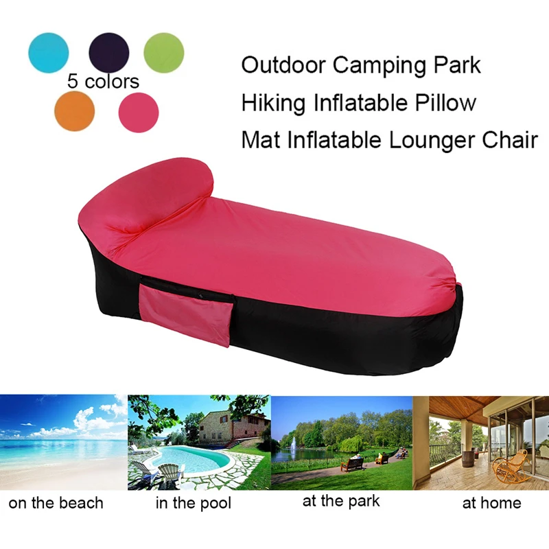 Portable Outdoor Infaltable Air Sofa Bed Sleeping Bag Inflatable Air Bag Lazy Bag Beach Camping Sofa  Sleeping Bag Accessories