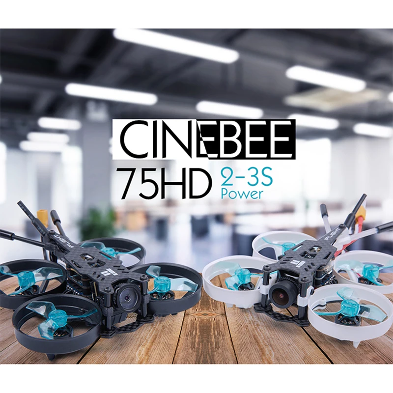 

iFlight CineBee 75HD 75mm 2-3S Whoop with Caddx Turtle V2 camera/iFlight SucceX F4 Flight Tower/1103 2-3S motor for FPV RC drone