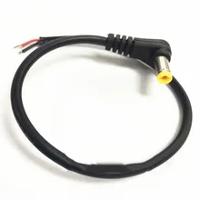 12V 3A DC Мощность разъем 90 градусов 5,5*2,1 50 см 5,5 мм 2,1 мм кабель, 50 шт в наборе