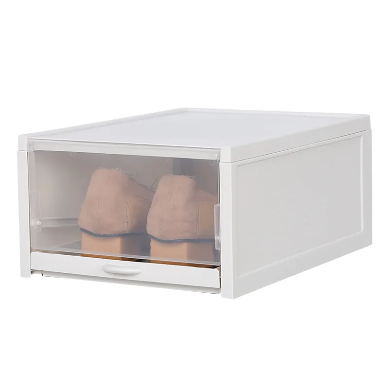3pcs Set Plastic Pull Shoe Storage Box Container Case