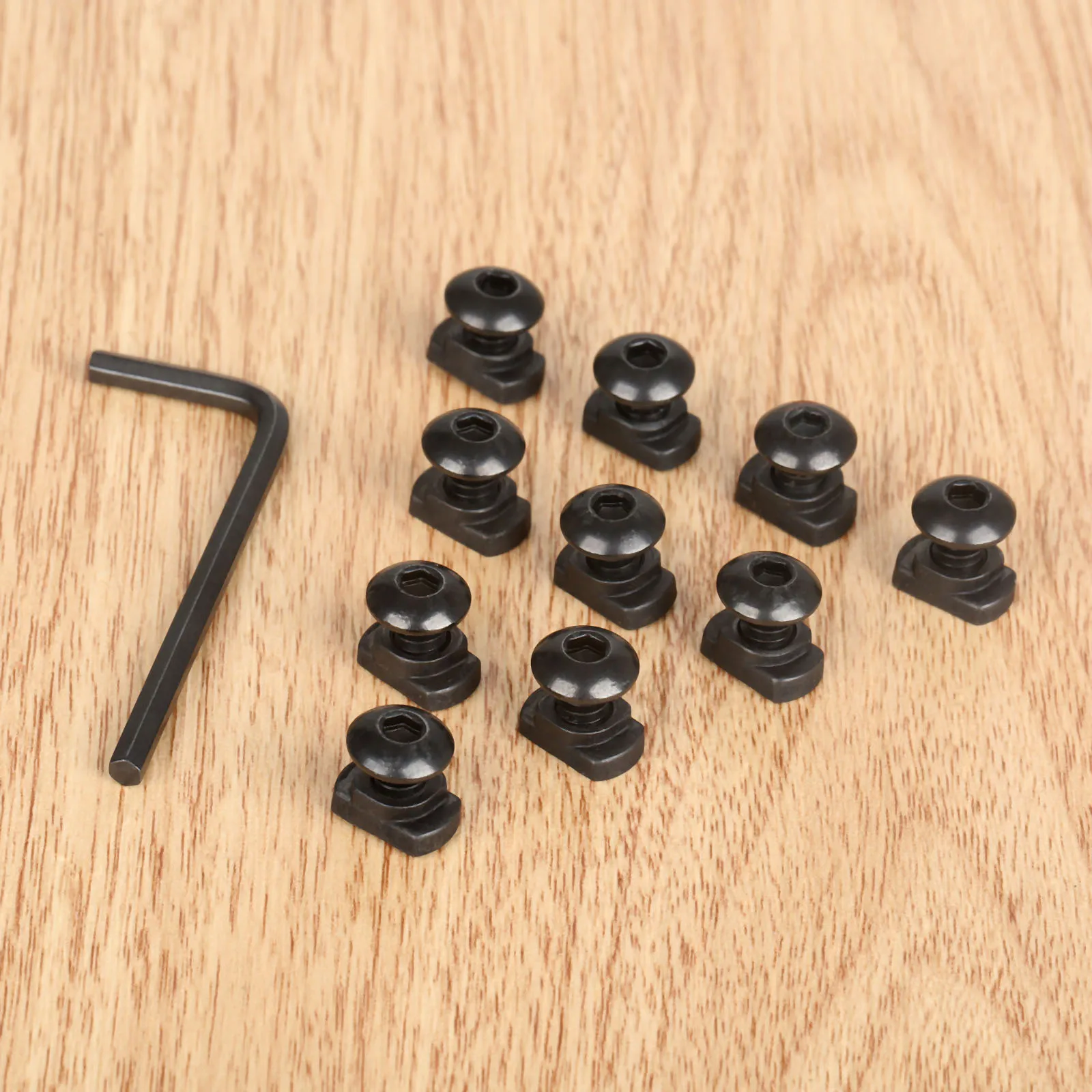 Hunting Tactical 10 Sets Steel M-Lok Replacement Screws And Nuts Set Fit For Any M-LOK Slots Handguard Rail Sections Keymod