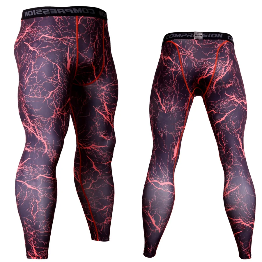 Камуфляжные 3D утягивающие брюки для мужчин колготки для бега бег трусцой обтягивающие леггинсы для спортзала фитнес Длинные Трико, спортивные брюки