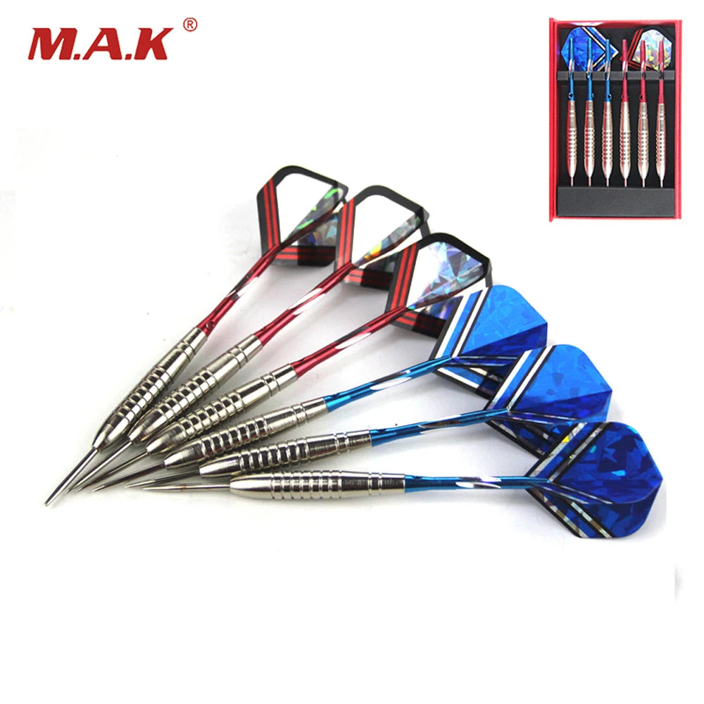6pcs/pack Straight Darts 23g 45mm Length Professional Copper Darts with