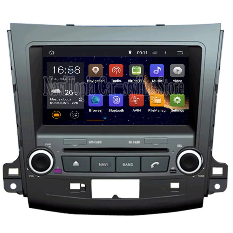 

Ectwodvd Octa Core/Quad Core 4G/2G Android 8.0/7.1 Car Multimedia DVD Player for MITSUBISHI OUTLANDER 2005 2006 2007 2008 2009-