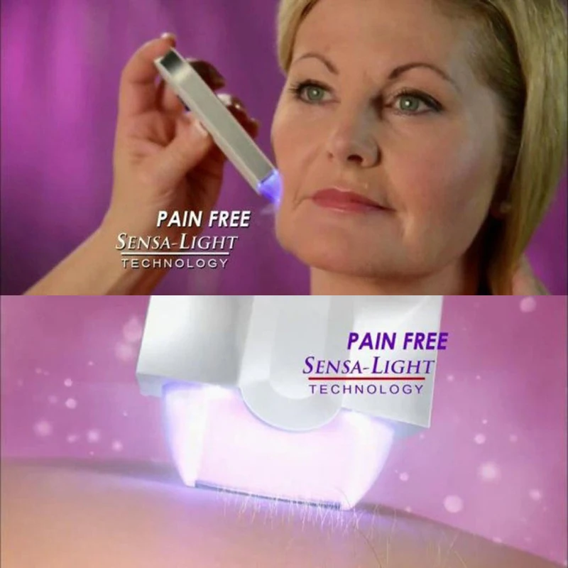 Electric Women Shaver Hair Remover Smooth Touch Painless Hair Removal Instant & Painless Free Sensor Light Safely Depilator USB