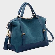 2016 Nouvelle Marque Femmes Sac À Main De Luxe Mat en cuir Grand Grand sac Original Noir Bleu Épaule Messenger Sacs Fourre-Tout pour les Femmes FR090