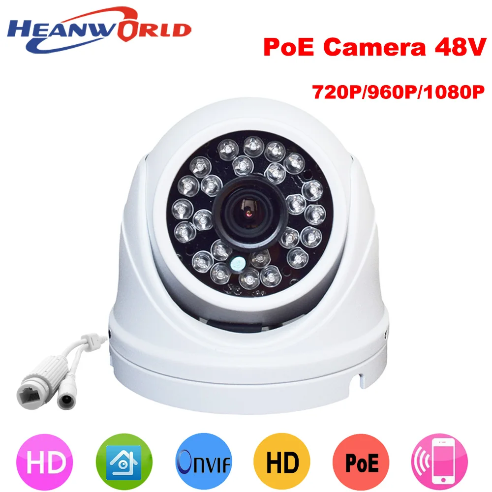 

Heanworld Waterproof mini dome IP camera 720P 960P 1080P support POE cctv surveillance camera onvif Infrared IR camera outdoor