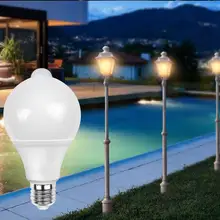10LEDs Led Bulb 5W PIR Motion Sensor Lamp AC 85-265V Auto Smart Led PIR Infrared Body Sound Light E27 Motion Sensor Light