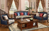 Американский Античный стиль гостиная диван в Италии натуральная кожа 805 - Цвет: 3 2 1 set