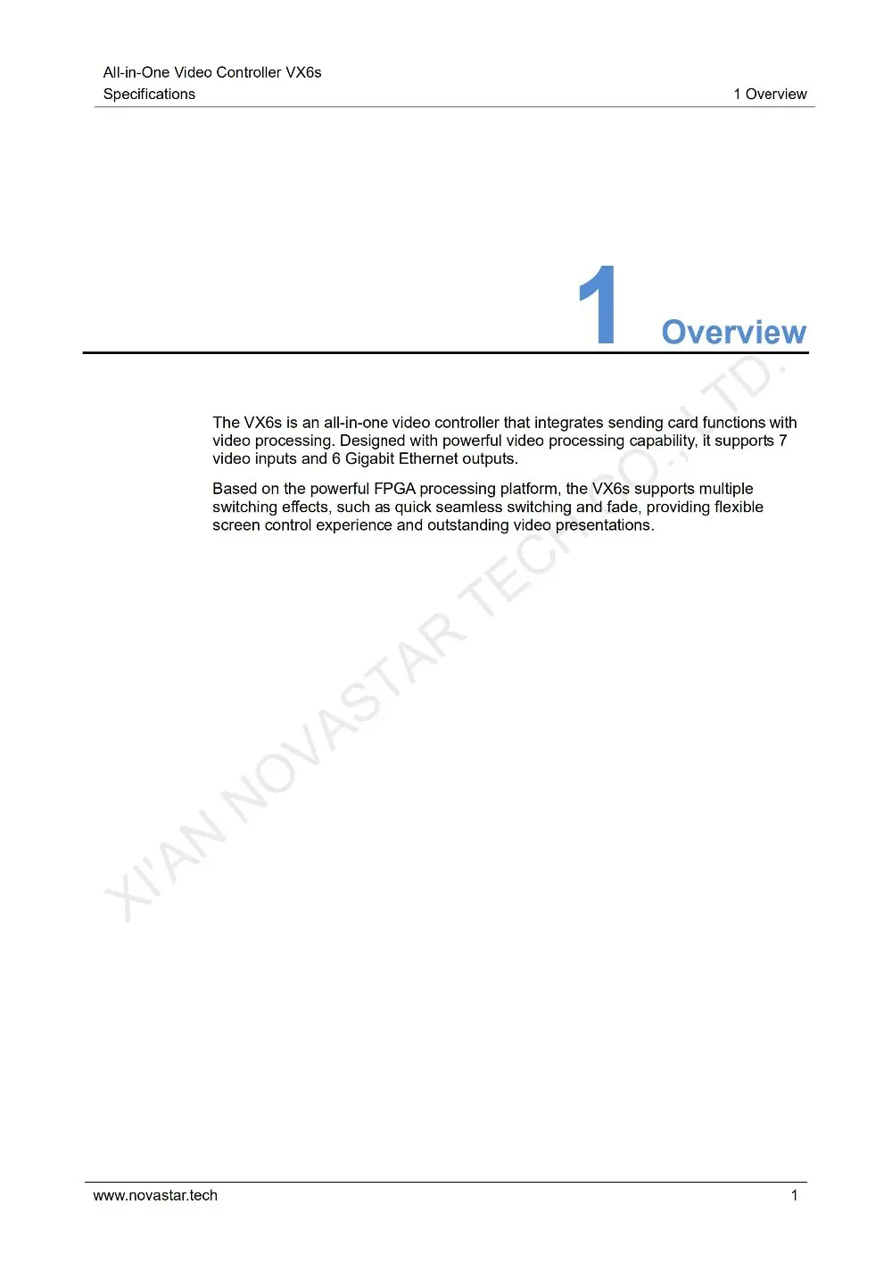 All-in-One Video Controller VX6s Specifications-V1.0.0_02