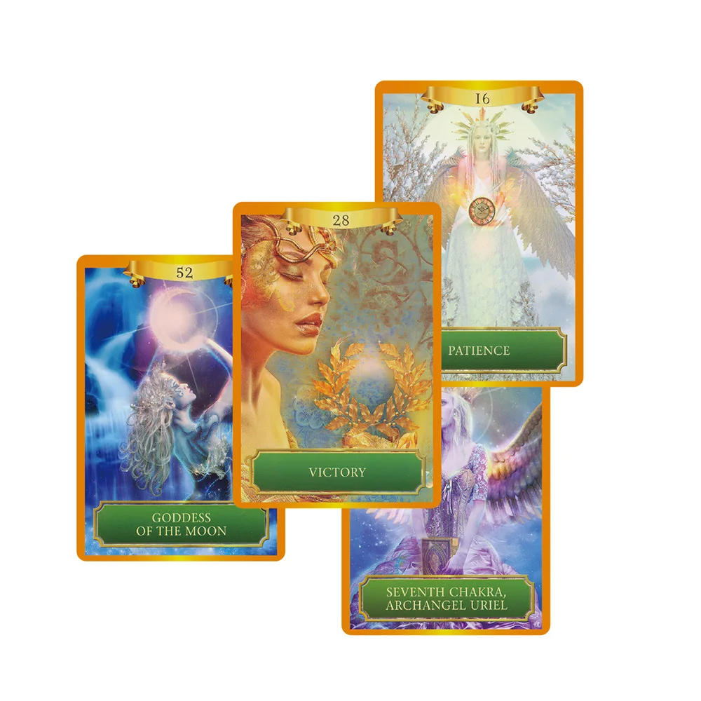 

new power oracle cards deck, 53 cards, full English mysterious fate energy tarot card game for girls