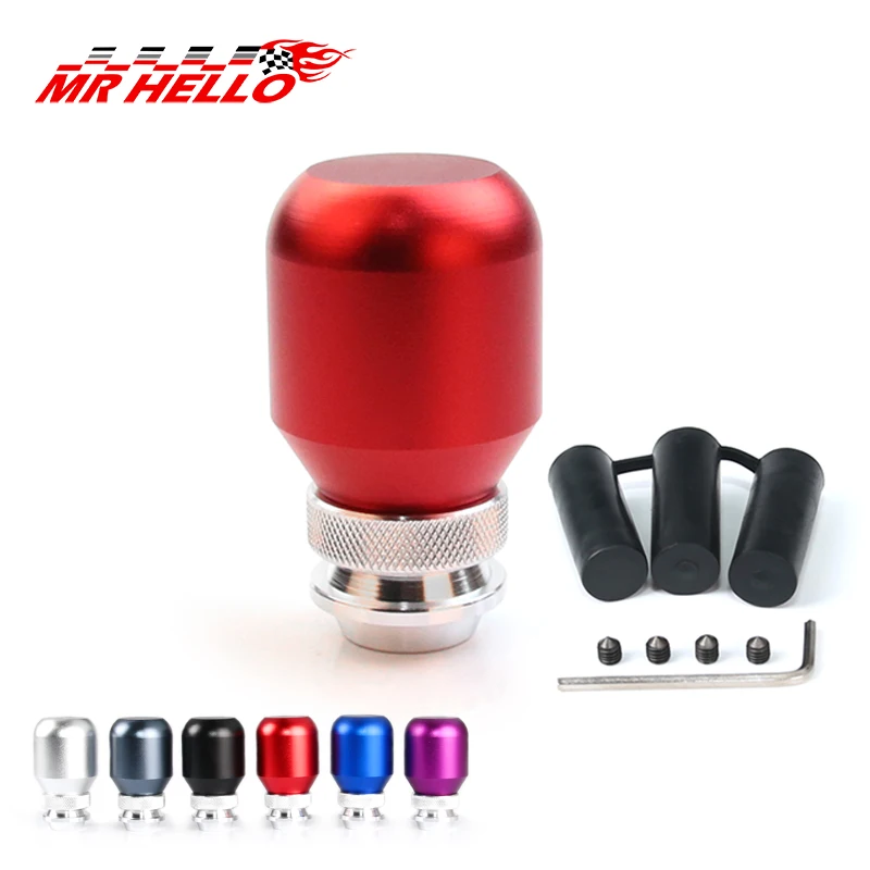 

2017 Universal Aluminum Telescopic Adjustable Gear Shift Knob FOR MOMO Red Black Blue Gray purple silver