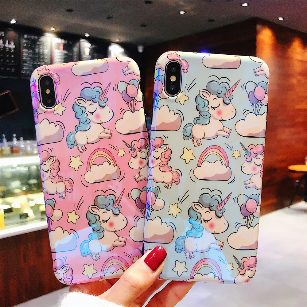 XS Max Case For iPhone XR X cover Kawaii Unicornio Patterned Fundas Cartoon TPU Back Shell for iPhone 8 7 Plus 6S 6 Plus Coque XS Max Case For iPhone XR X cover Kawaii Unicornio Patterned Fundas Cartoon TPU Back Shell for iPhone 8 7 Plus 6S 6 Plus Coque