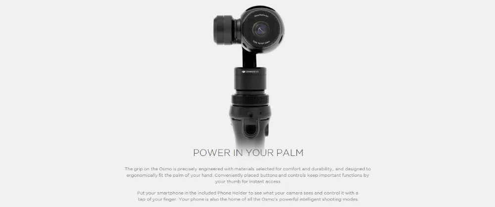 DJI OSMO Handheld 4K Camera And Stabilizer 3Axis Photography Gimbal Inversa Phantom 3 ly Hot Product With