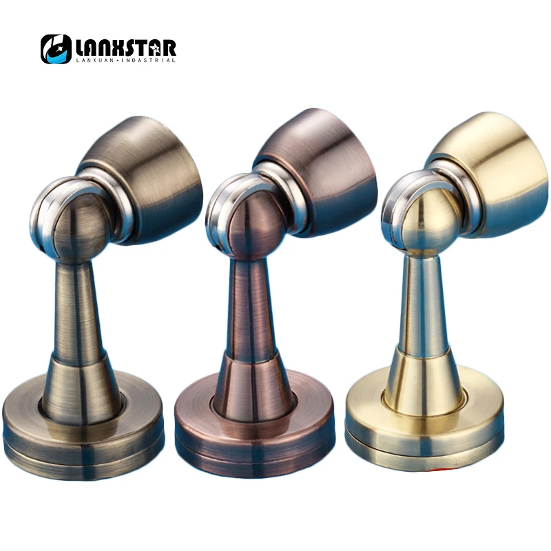 

High Quality Promotion Price Invisible Breath Brushed Stainless Steel Bronze Color Gate Solid Suction Door Stopper