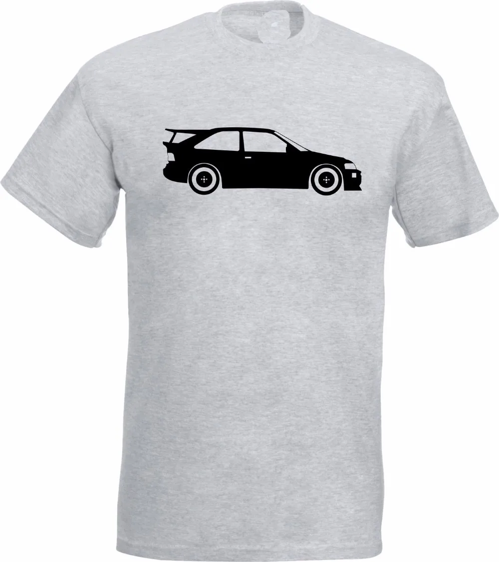T shirt Katoen Mannen Korte Koker Escort Cosworth geïnspireerd Cossie Auto Rally Brief Gedrukte t shirt in T-shirt Katoen Mannen Korte Koker Escort Cosworth ...
