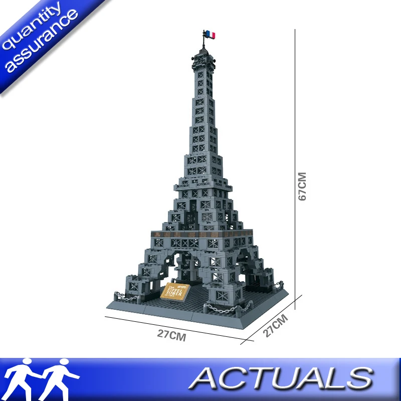 

Wange 8015 France Paris Eiffel Tower Model Set Building Blocks Bricks Education Toys Compatible with Lego Architecture 10181