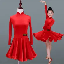 Платье для латинских танцев для девочек; цвет черный, красный, фиолетовый; светильник; платья для бальных танцев; детское платье для самбы; костюмы для сальсы; Танцевальная юбка для сцены