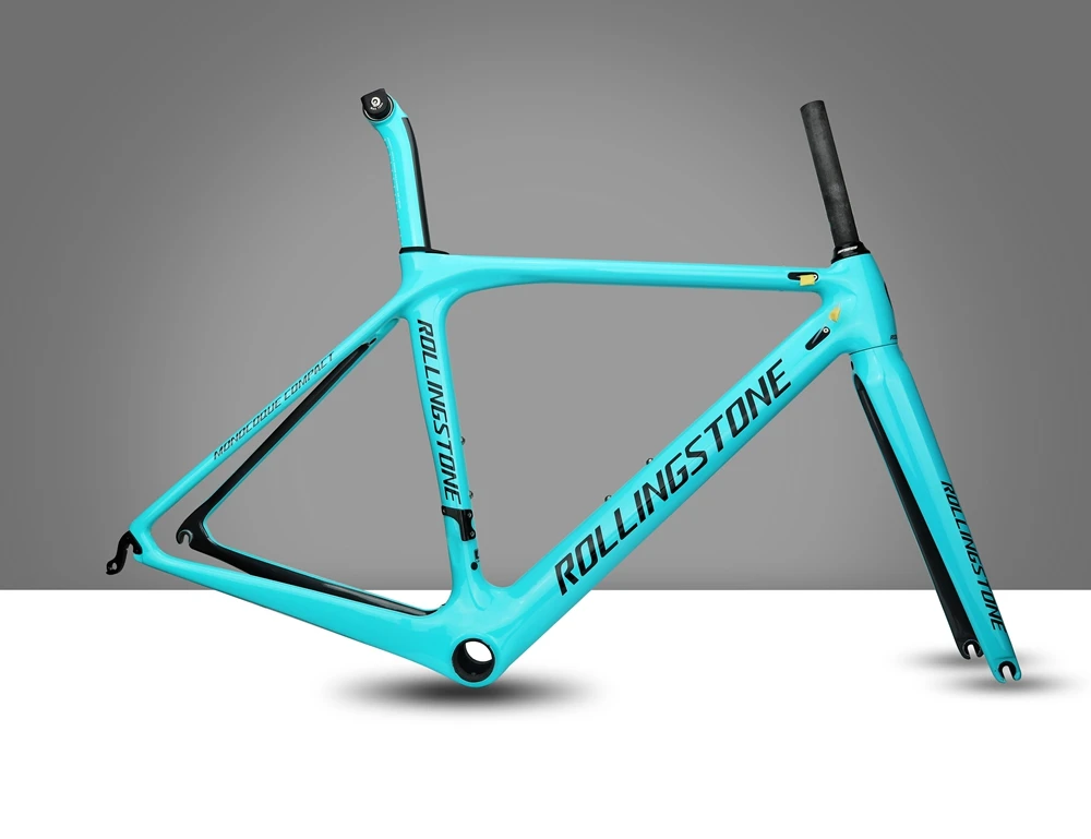 Clearance Rolling Stone Compass Road Carbon frame with FORK, Seat post RED 45cm 47cm 50cm c-t 1030g 3