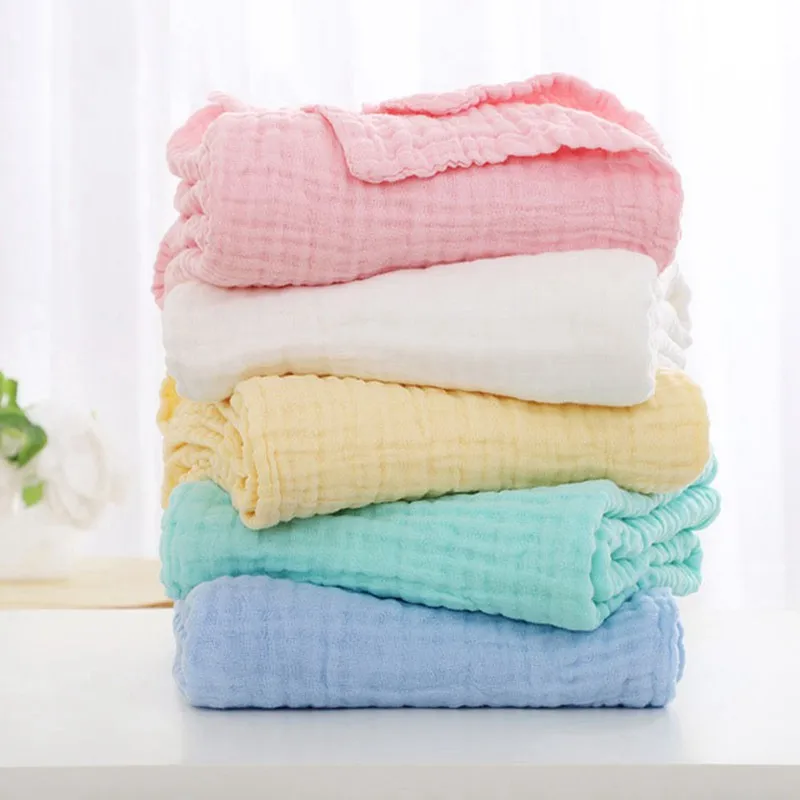 MOTOHOOD/ хлопковое детское одеяло для новорожденных, супер мягкое детское одеяло для пеленания, утолщенное бамбуковое одеяло для девочек 110*110 см