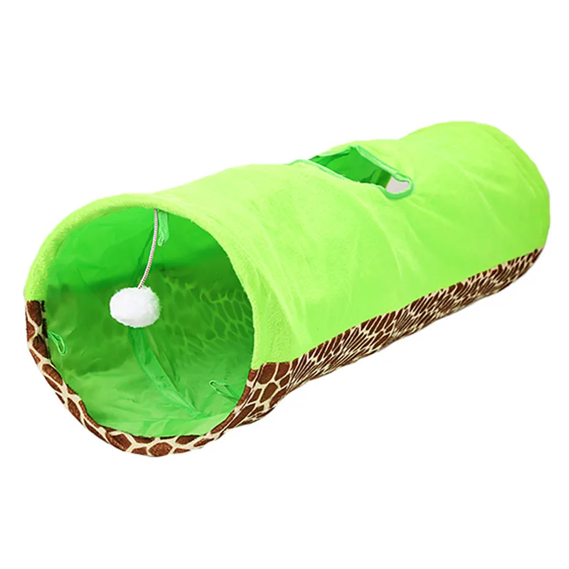 Túnel De Juego Para Gatos 4 En 1 - Plegable Con Bola Y Campana