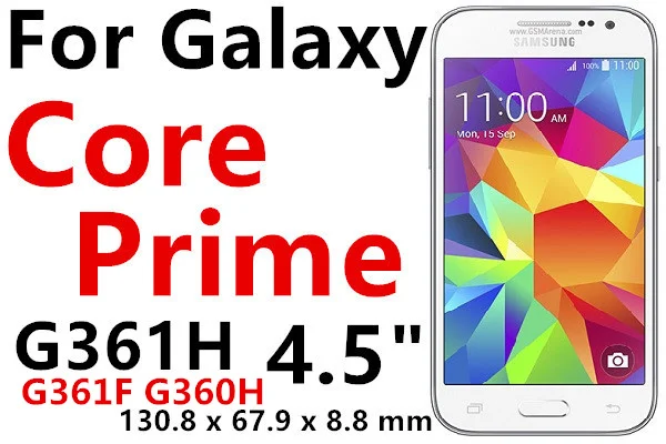 Закаленное Стекло Экран протектор для samsung Galaxy Grand Prime G531H J1 J2 J3 J5 J7 Prime S3 S4 S5 Neo S6 A5 A3 чехол - Цвет: Core Prime G361H