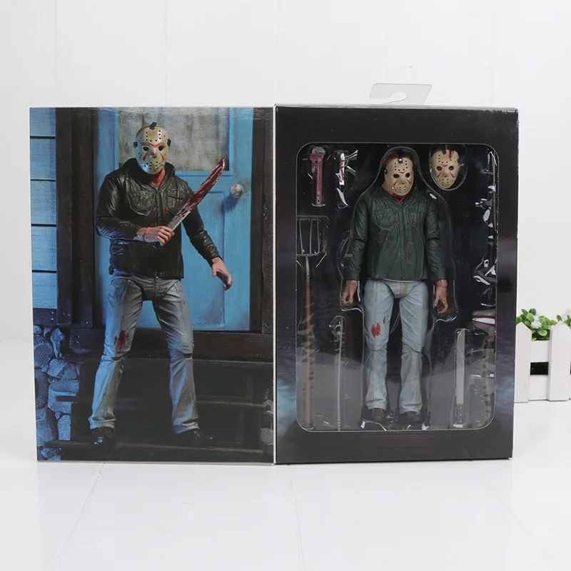 Игрушки NECA Friday 13th the Final Chapter Ultimate Part 4 Jason Voorhees ПВХ фигурка Gme 3D Фредди против Джейсона фигурка модель