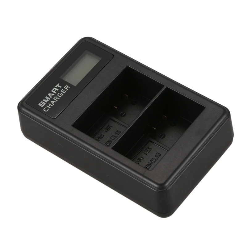 En-l15 Lcd Dual Charger Battery Charger For D600 D610 D600E D800 D800E D810 D7000 D7100 D750 V1 Mh-25