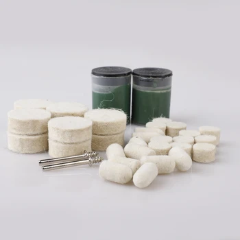 

36Pcs Soft Felt Buffing Burr Polishing Wheels Brushes Kits for Metal Rotary Tools Promotion Dremel Accessories Polishing Pad